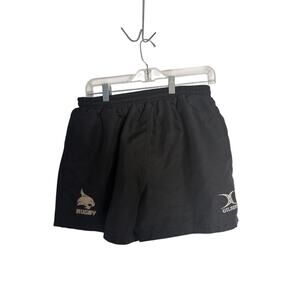 Gilbert Rugby Short Mens Black Athletic Training Short Size L Australia Wallabie